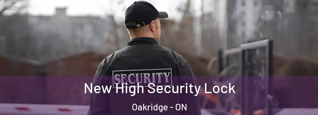  New High Security Lock Oakridge - ON