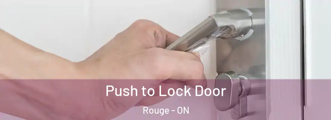  Push to Lock Door Rouge - ON