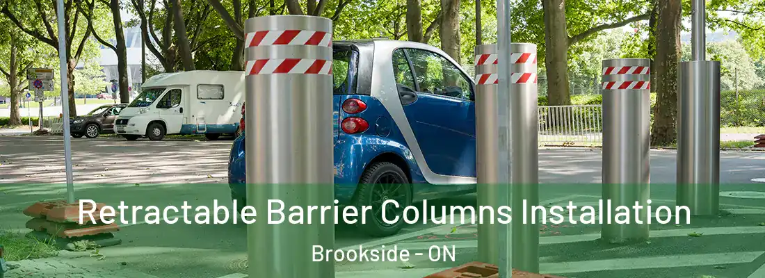  Retractable Barrier Columns Installation Brookside - ON