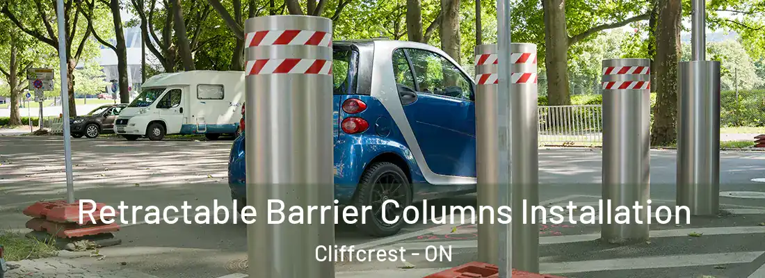  Retractable Barrier Columns Installation Cliffcrest - ON